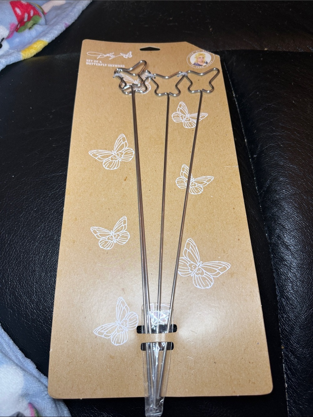 Stainless Steel Butterfly Skewers - Silver